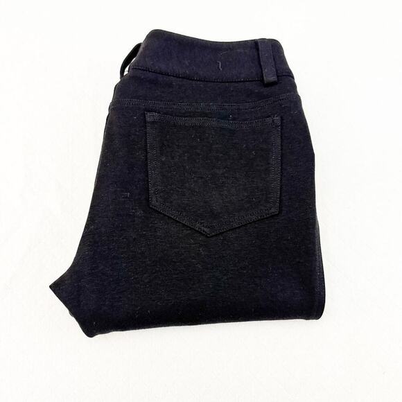 Alice + Olivia Black Stretch Pull-on Legging Skinny Denim Jean Pants Size 8 - Picture 1 of 8